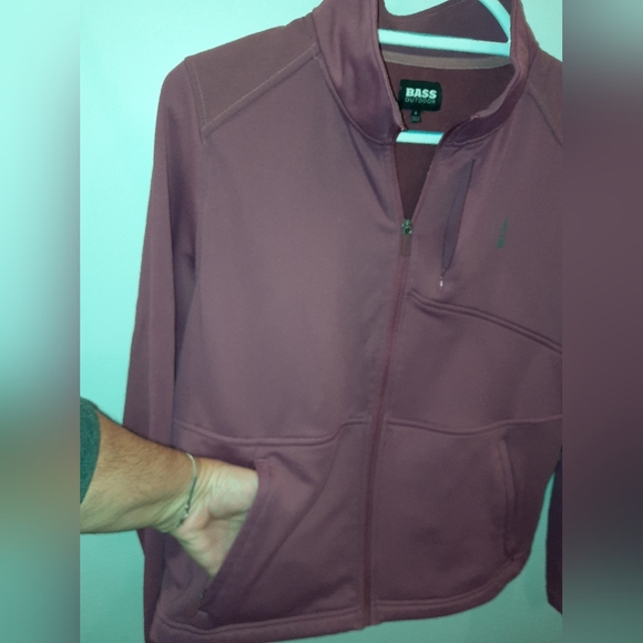 Bass Outdoor Womens Palmetto Full Zip Lightweight Fleece coat large EUC - Picture 7 of 11